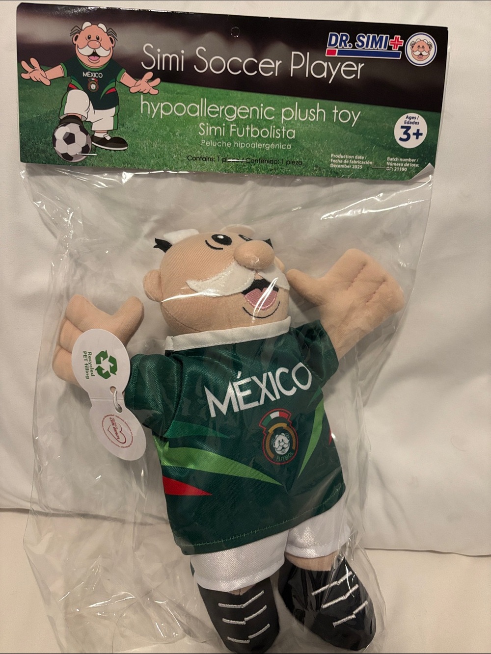 Dr. Simi Mexico Soccer Player Plush Toy